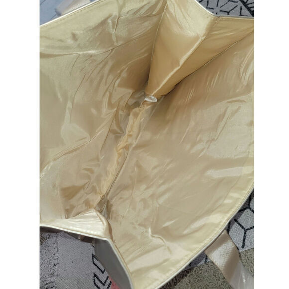 JIMMY CHOO PARFUMS GOLD TOTE BAG W GLITTER HANDLES - Picture 7 of 14